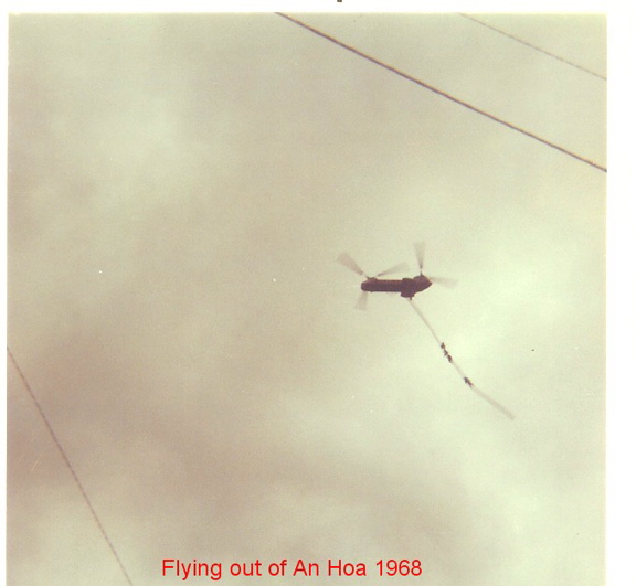 Flying out of An Hoa 1968